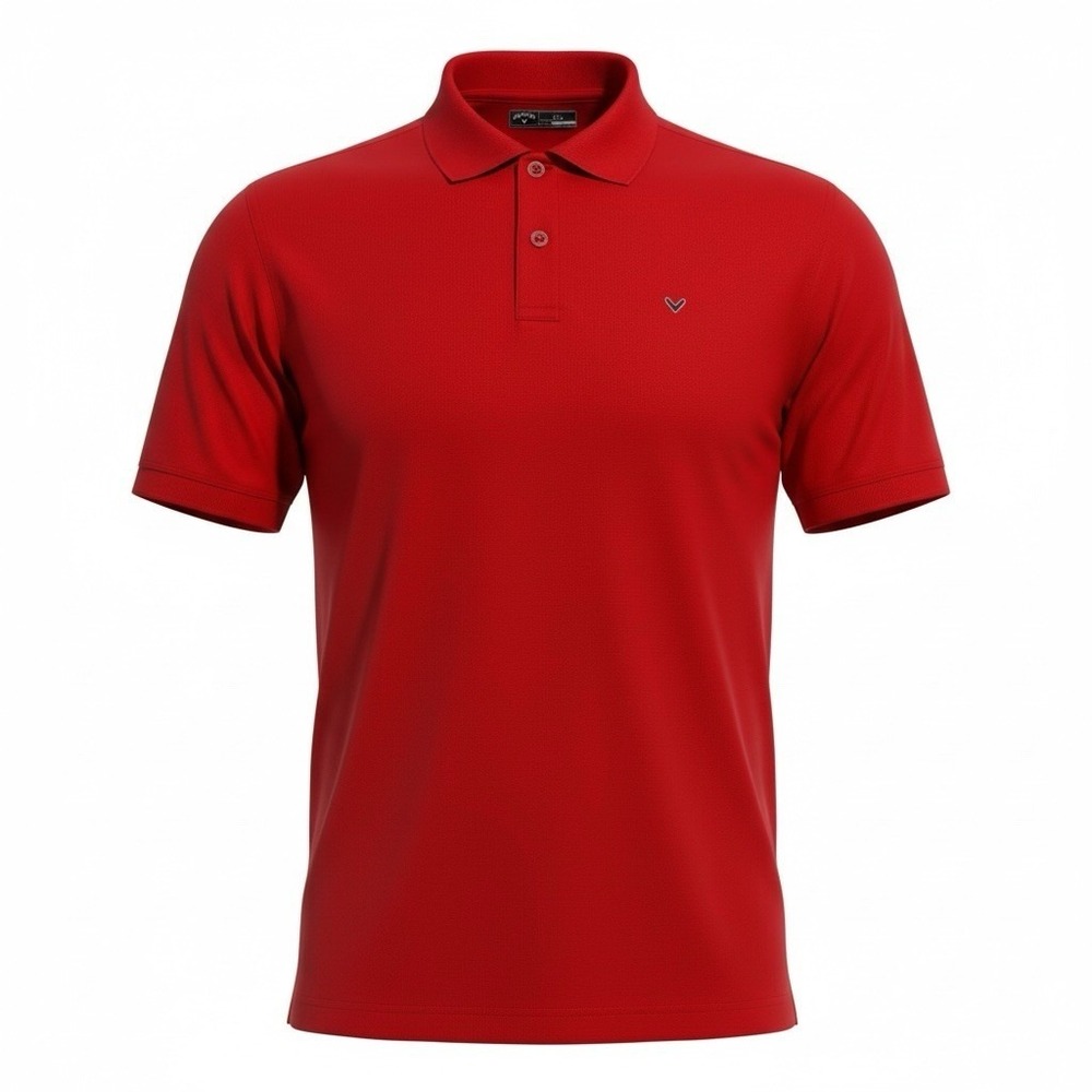 Callaway Golf Polo Shirt‎ Men's Size Medium Red Short Sleeve Performance